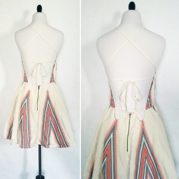 Tularosa Helix Cutout Beatnik Stripe Mini Dress - Picture 4 of 8